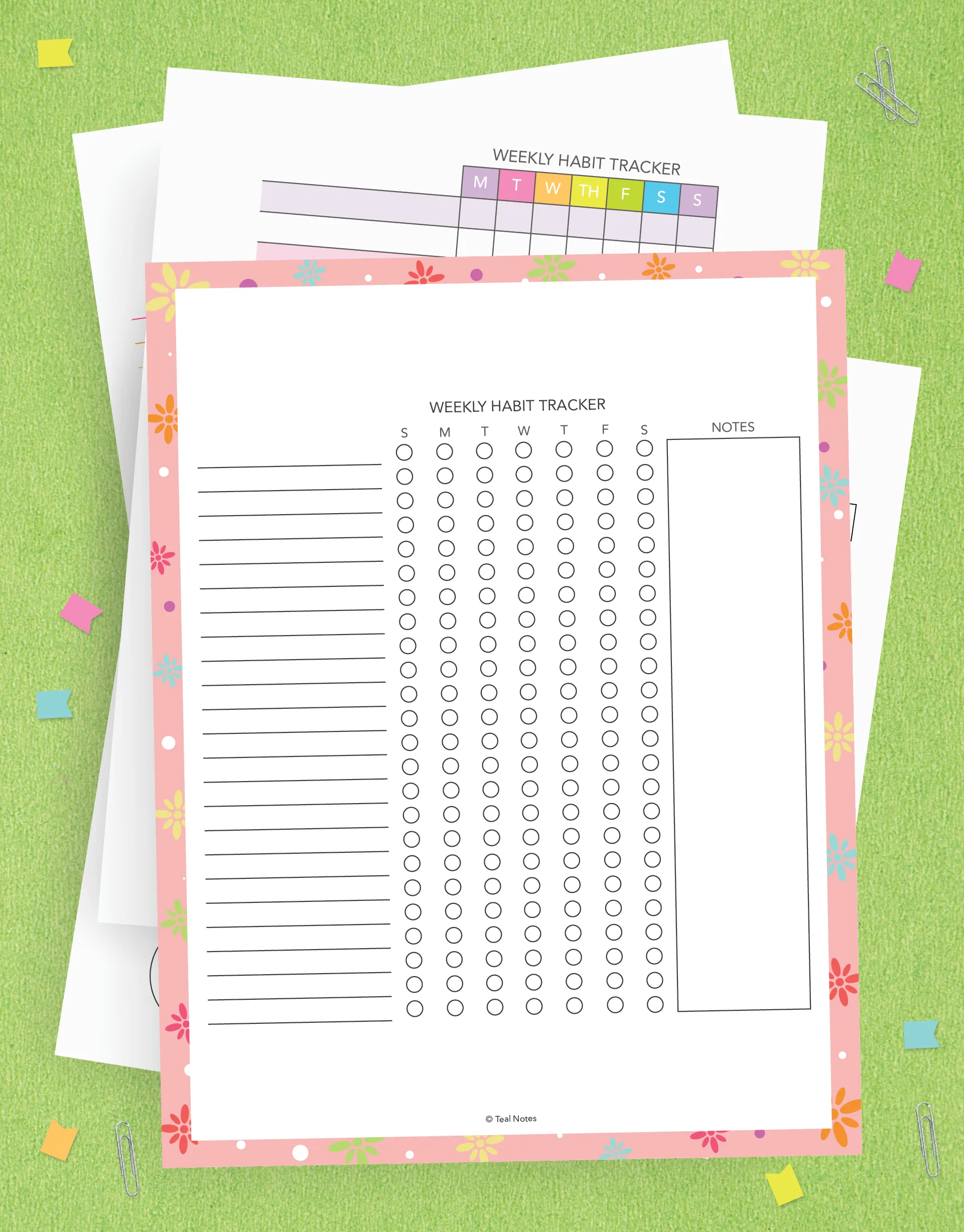 10 Page Habit Tracker Printable Kit