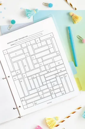 10 Page Habit Tracker Printable Kit
