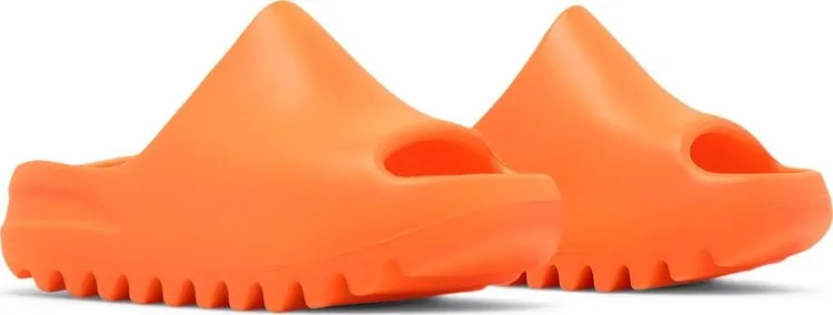 Adidas Yeezy Slides Kids 'Enflame Orange' Sandals, Orange
