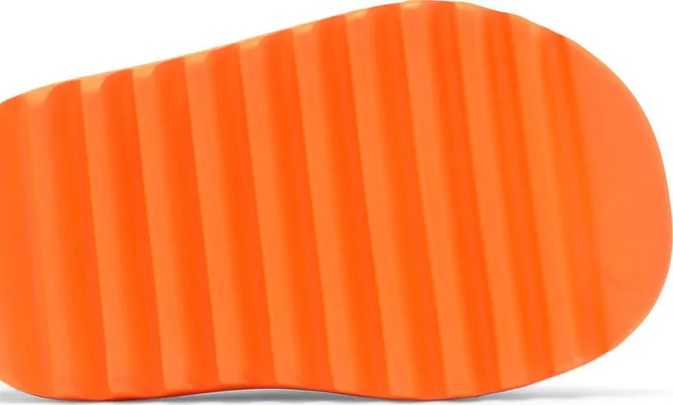 Adidas Yeezy Slides Kids 'Enflame Orange' Sandals, Orange