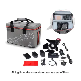 Aputure LS-mini20 TLCI/CRI 97 Fresnel LED 3 Light (DDC) Kit