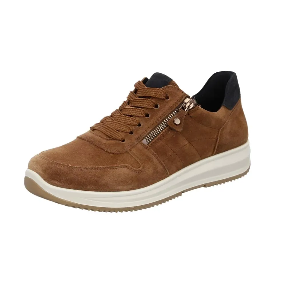 Ara Women's Onyx Zip Sneaker Nuts Suede
