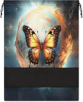 Beautiful Animal Butterfly Galaxy Shoe Bag for Travel Foldable Sport Shoe Storage Packing Organizer Golf Gym Dance Pointe Shoe Bags With Zipper Unisex Shoe Pouch For Men & Women