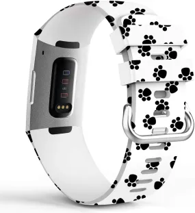 Dog Paw Pattern Strap for Fitbit Charge 3