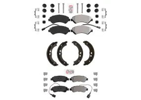 Fleet Duty Disc Brake Pads Parking Shoes for Ram Promaster 2500 16-22 Solid Rr