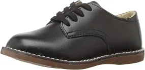 FOOTMATES Willy Lace-Up Leather Oxford Girls and Boys Dress Shoes with Wide Toe Box and Custom-Fit Insoles, Non-Marking Outsoles - for Infants, Toddlers, and Little Kids, Ages 0-8