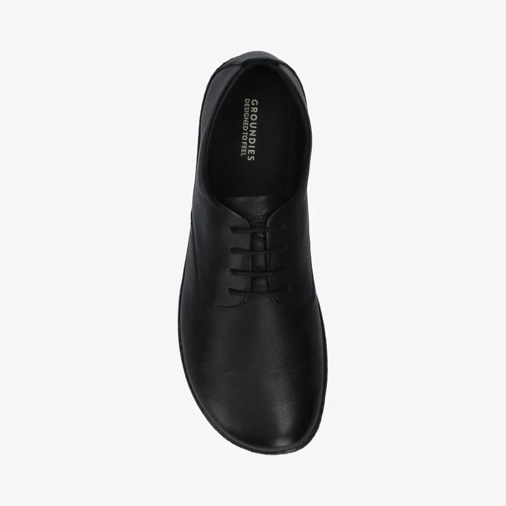 GROUNDIES Palermo Barefoot Oxford Shoes for Men - Comfortable Leather Men’s Dress Shoes with Wide Toe Box, Neutral Footbed, and Zero Drop Outsole