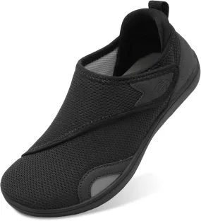 JIASUQI Men's Walking Shoes Wide Toe Sneakes with Arch Support House Shoes Slippers for Men
