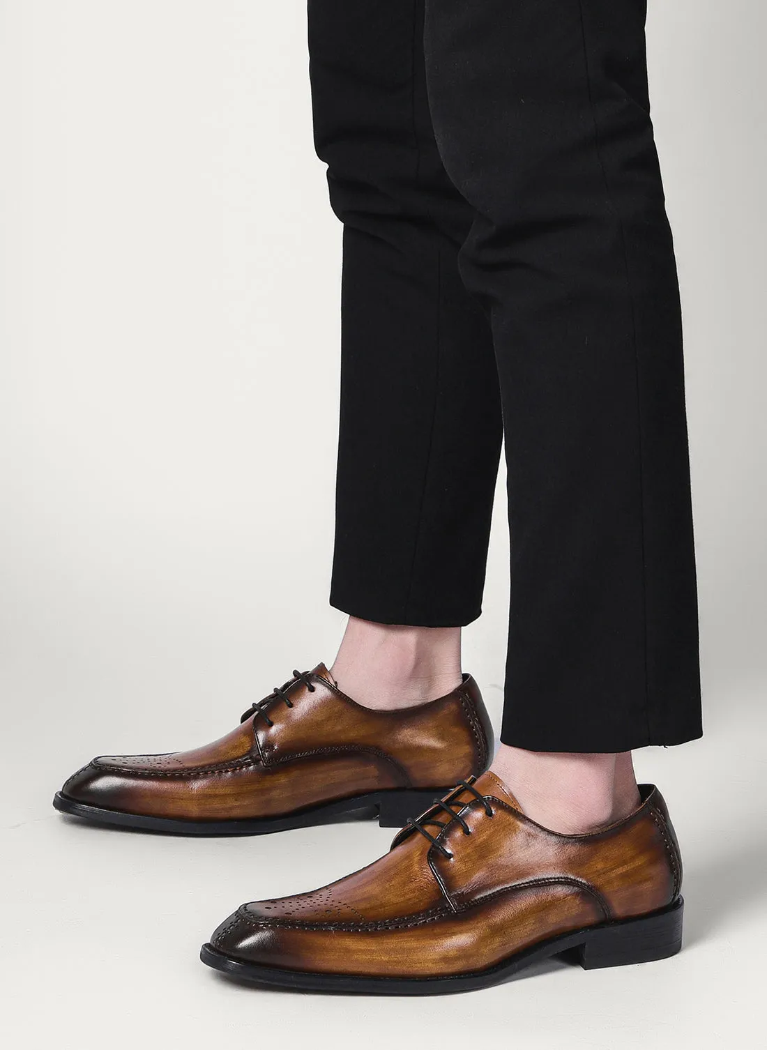Men's Formal Leather Brogue Derby