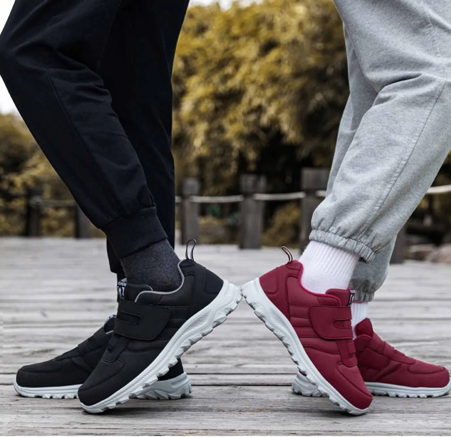 Mens Slip on Sneakers Lightweight Breathable Comfortable Casual Sneaker Non Slip Hook Loop Walking Sport Shoes Orthopedic Walking Shoes