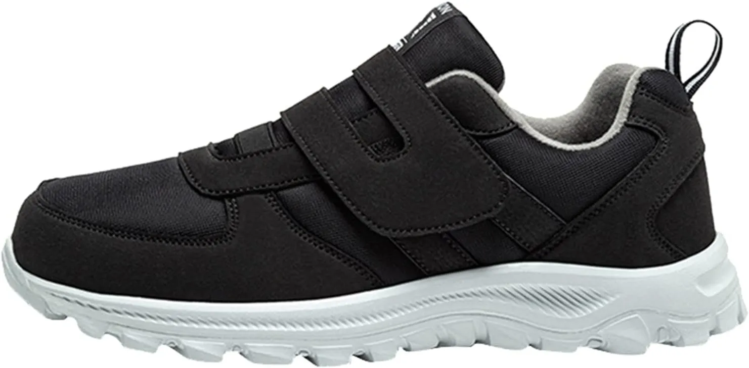 Mens Slip on Sneakers Lightweight Breathable Comfortable Casual Sneaker Non Slip Hook Loop Walking Sport Shoes Orthopedic Walking Shoes