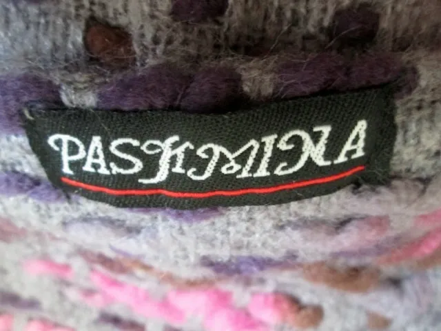 Mens Womens Ladies PASHMINA SCARF PURPLE PINK HEATHER GRAY Fringe 39X11