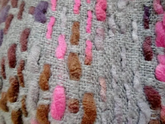 Mens Womens Ladies PASHMINA SCARF PURPLE PINK HEATHER GRAY Fringe 39X11