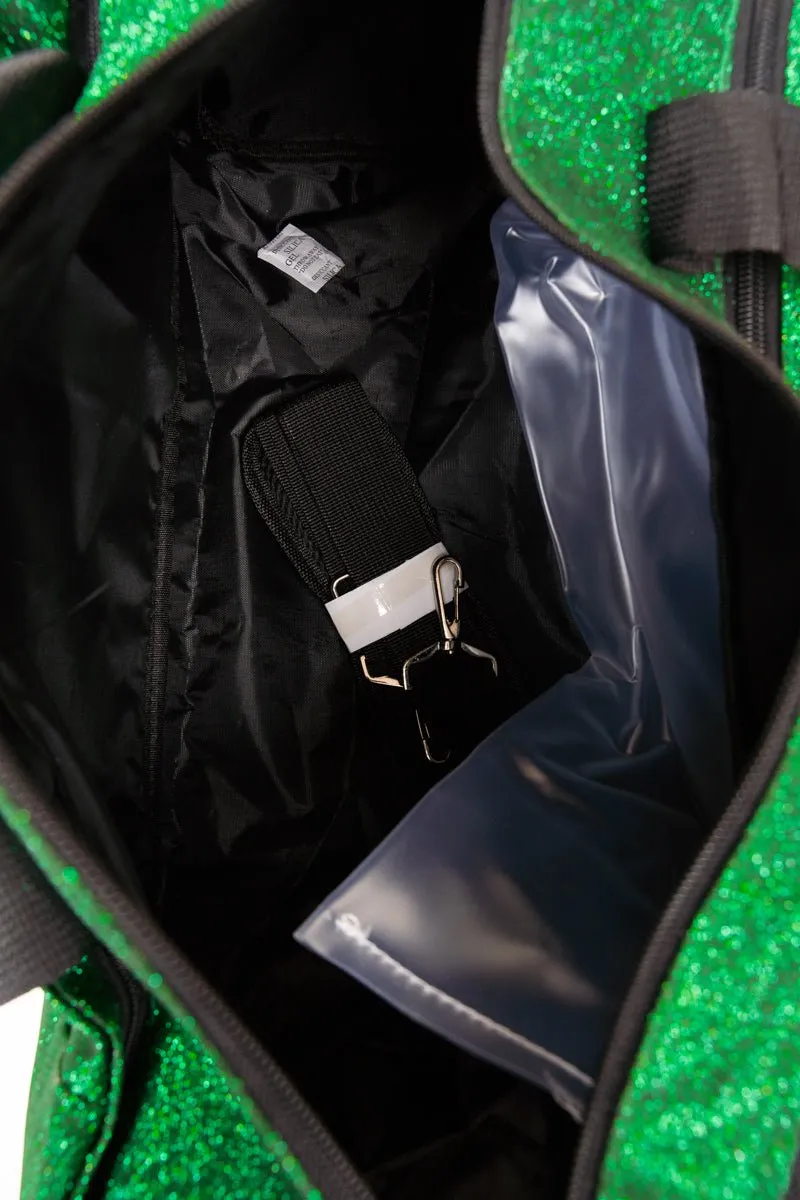 NGIL Green Glitz & Glam Duffle Bag with Shoe Compartment