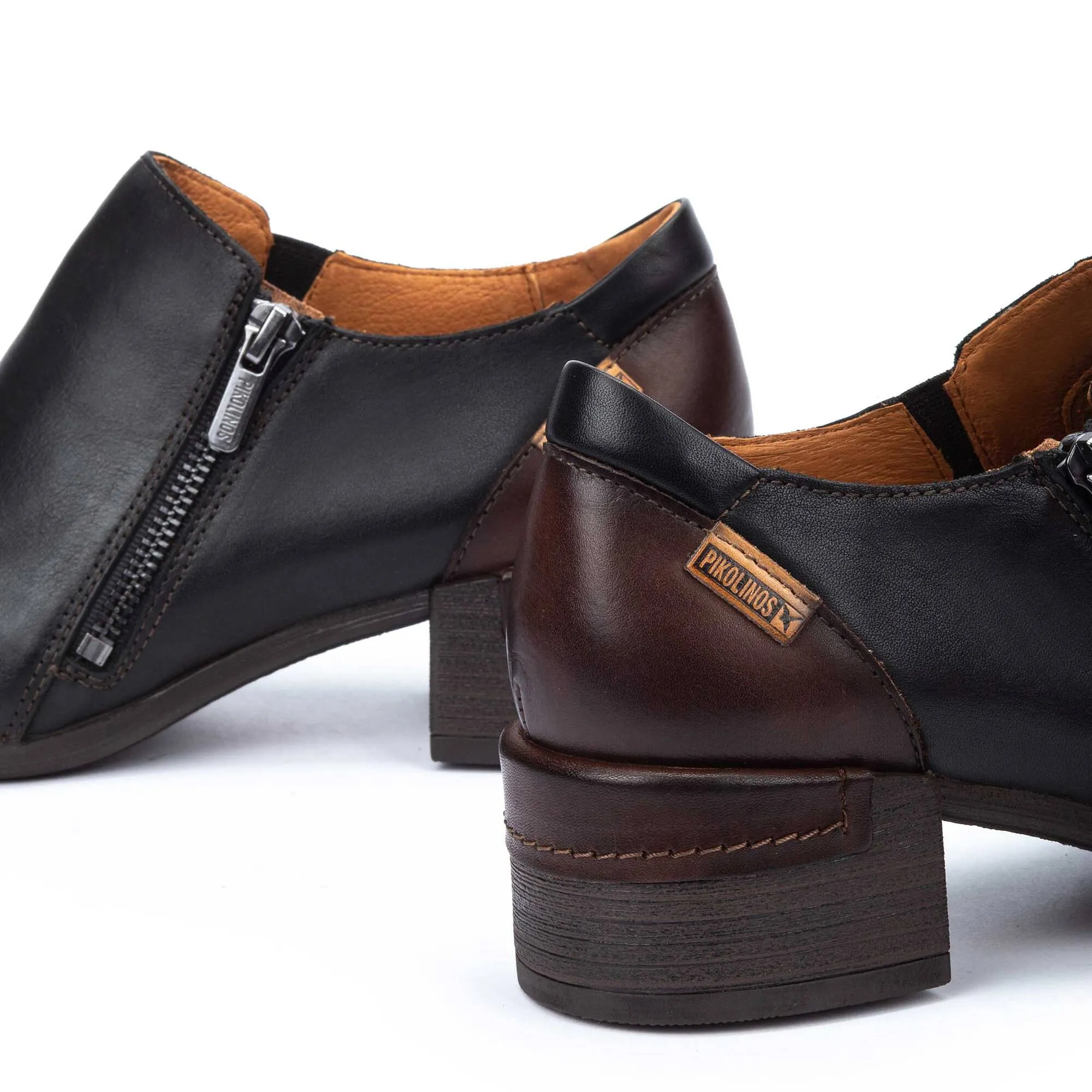 Pikolinos Malaga Womens Stylish Low Heel Leather Shoes