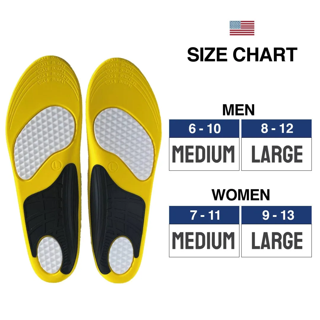 Running Insole for Men & Women, Foot Arch Support, Low Arch Support