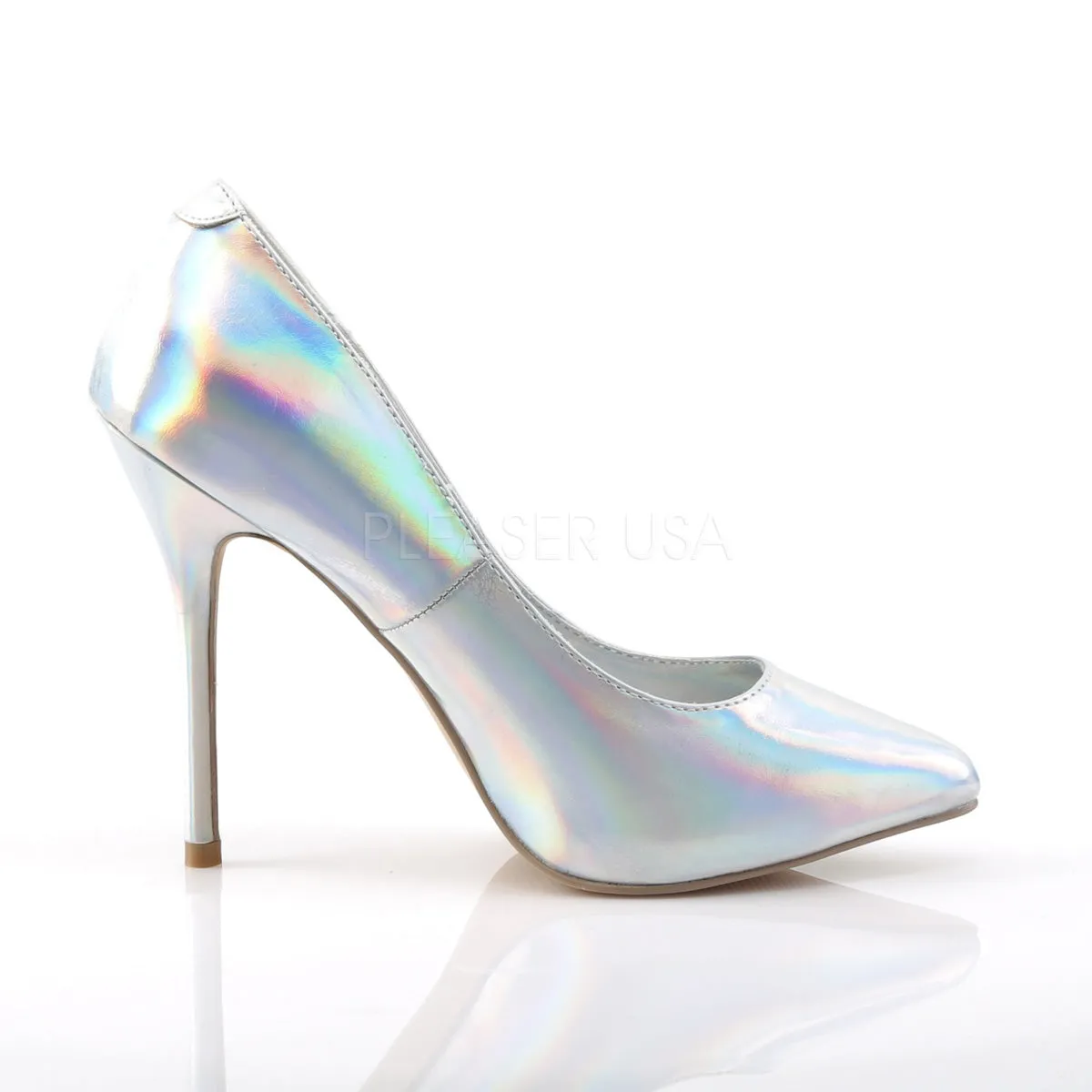 Silver Hologram Classic Stilettos Amuse-20