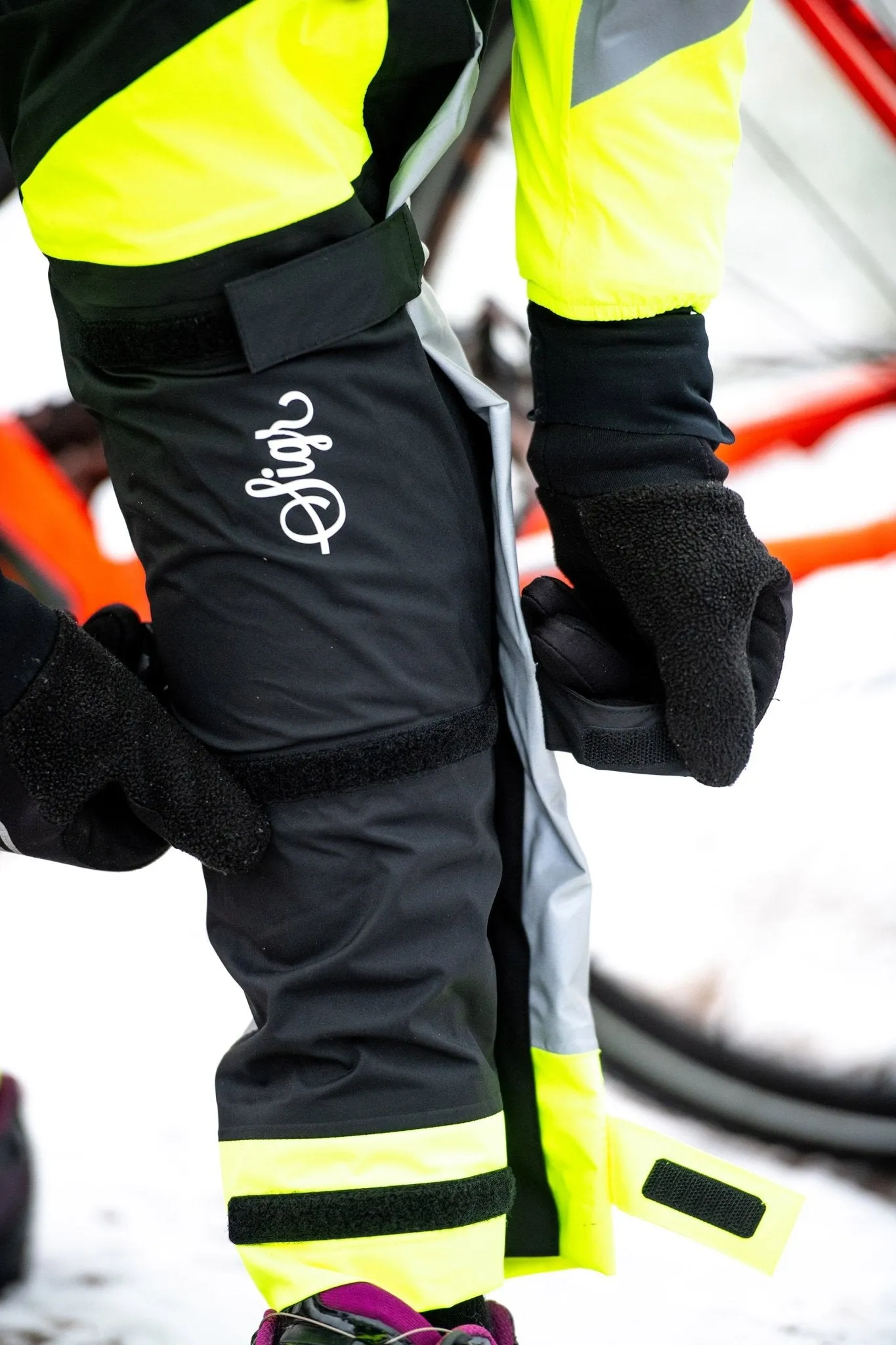 Östkusten Biomotion Ultraviz Cycling Rain Trousers for Men and Women