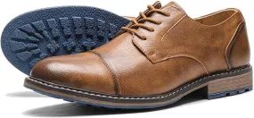 Tanner Shoes Men's Orthopedic Comfort Dress Shoes Casual Business Leather Oxford Derby Loafers Office Walking Work Flats