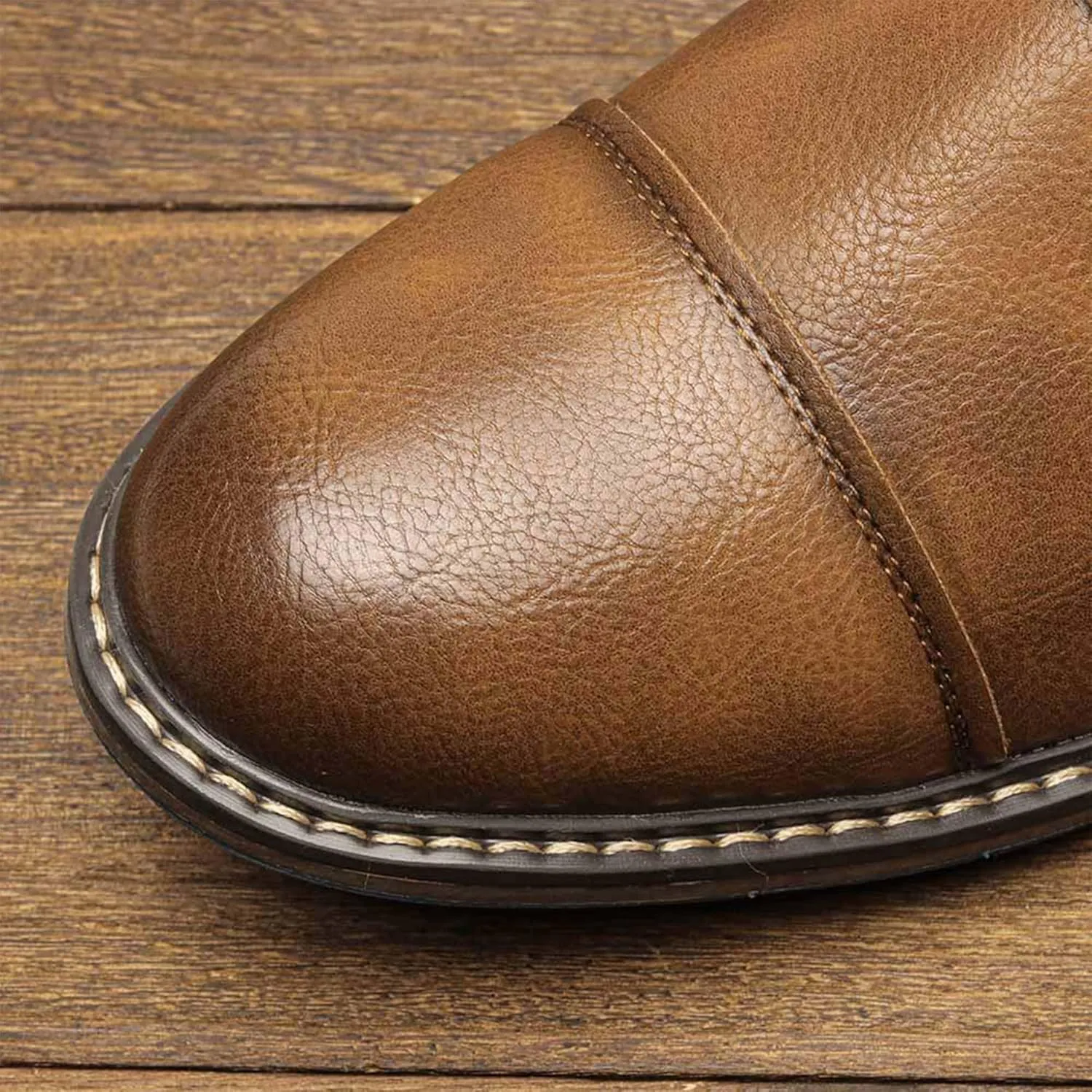 Tanner Shoes Men's Orthopedic Comfort Dress Shoes Casual Business Leather Oxford Derby Loafers Office Walking Work Flats