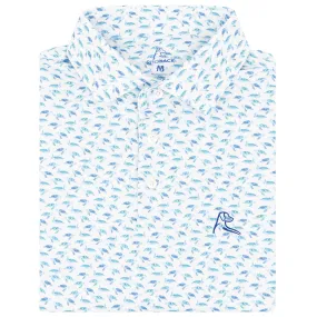 The Turtle Tracker | Performance Polo | The Turtle Tracker - White