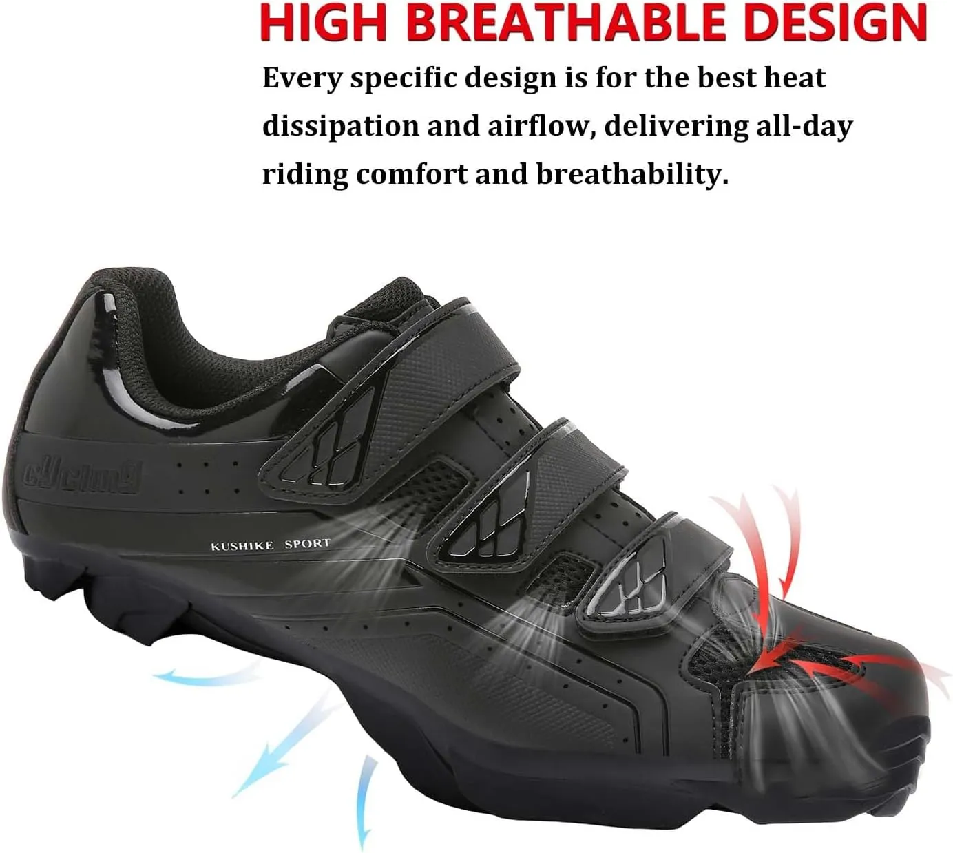 Unisex Cycling Shoes Compatible with pelaton Indoor Road Bike Shoes Mountain Bike Shoes for Men and Women Delta Cleats Clip Outdoor Pedal Bicycle Shoes MTB Shoes for Men