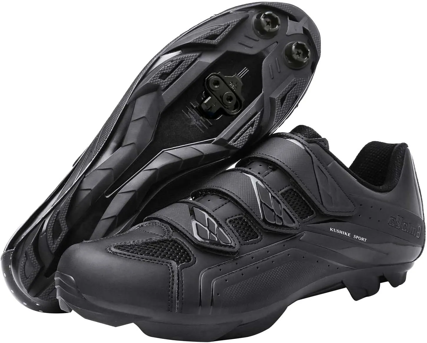 Unisex Cycling Shoes Compatible with pelaton Indoor Road Bike Shoes Mountain Bike Shoes for Men and Women Delta Cleats Clip Outdoor Pedal Bicycle Shoes MTB Shoes for Men