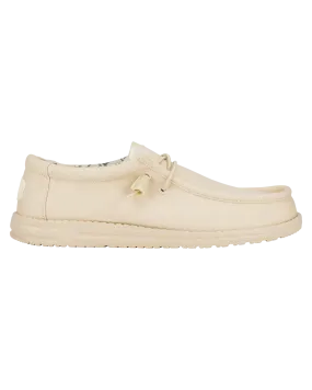 Wally Canvas Shoes in Stone White