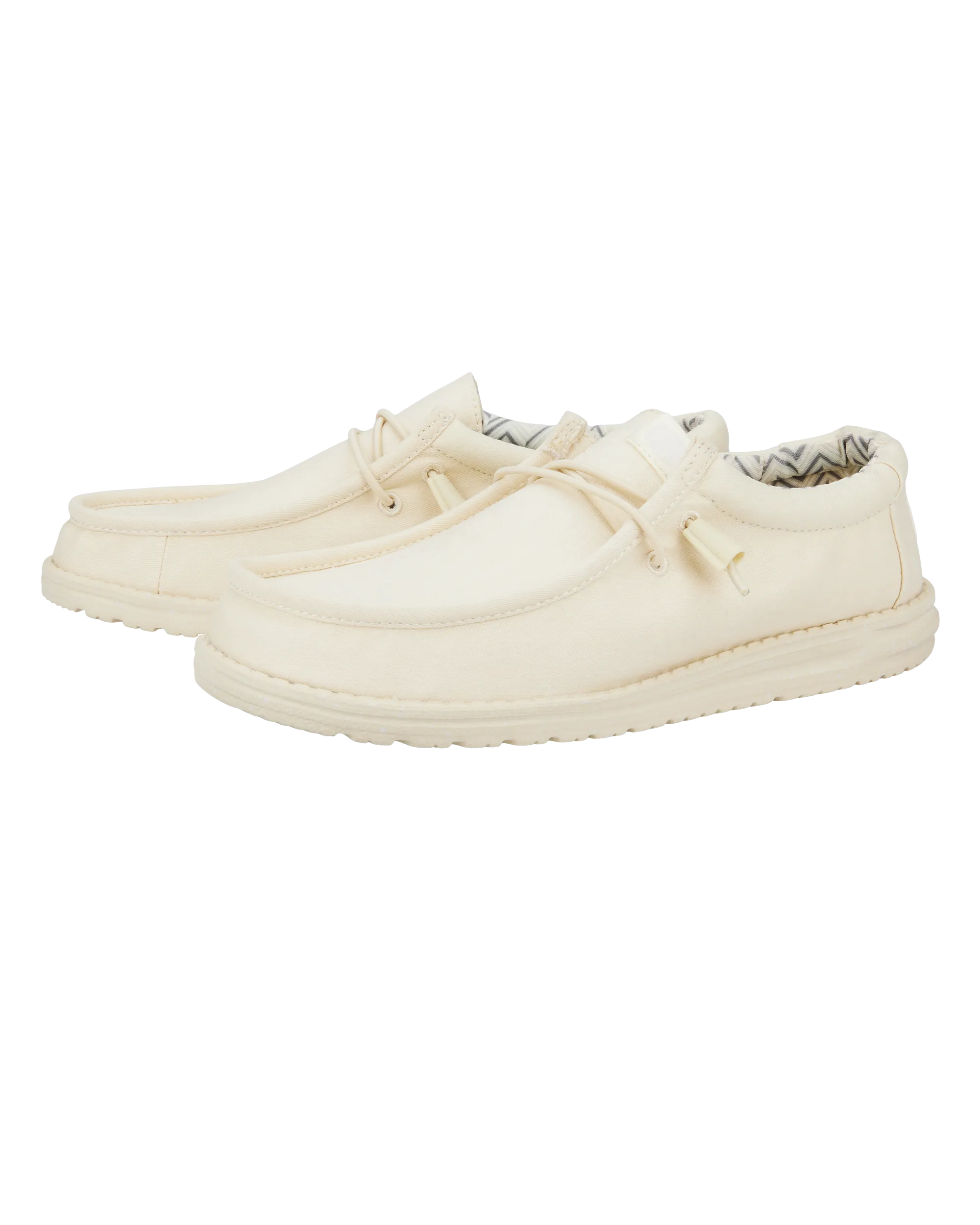 Wally Canvas Shoes in Stone White