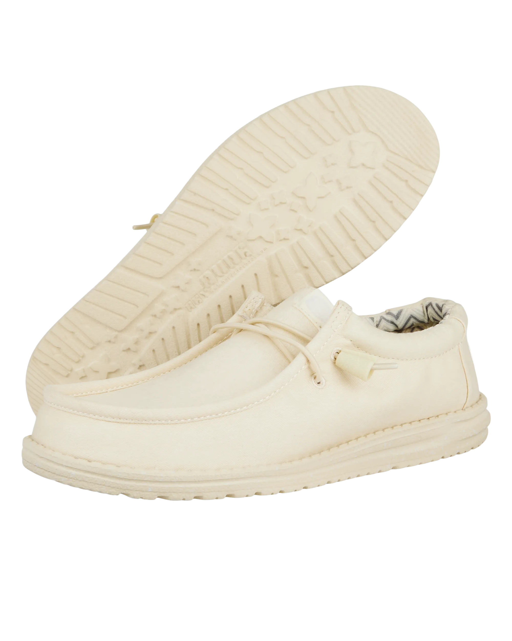 Wally Canvas Shoes in Stone White
