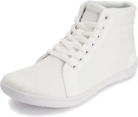 WHITIN Women's Wide High-Top Canvas Barefoot Sneakers | Minimalist Street-Ready Fit | Comfort-Forward Ankle Support