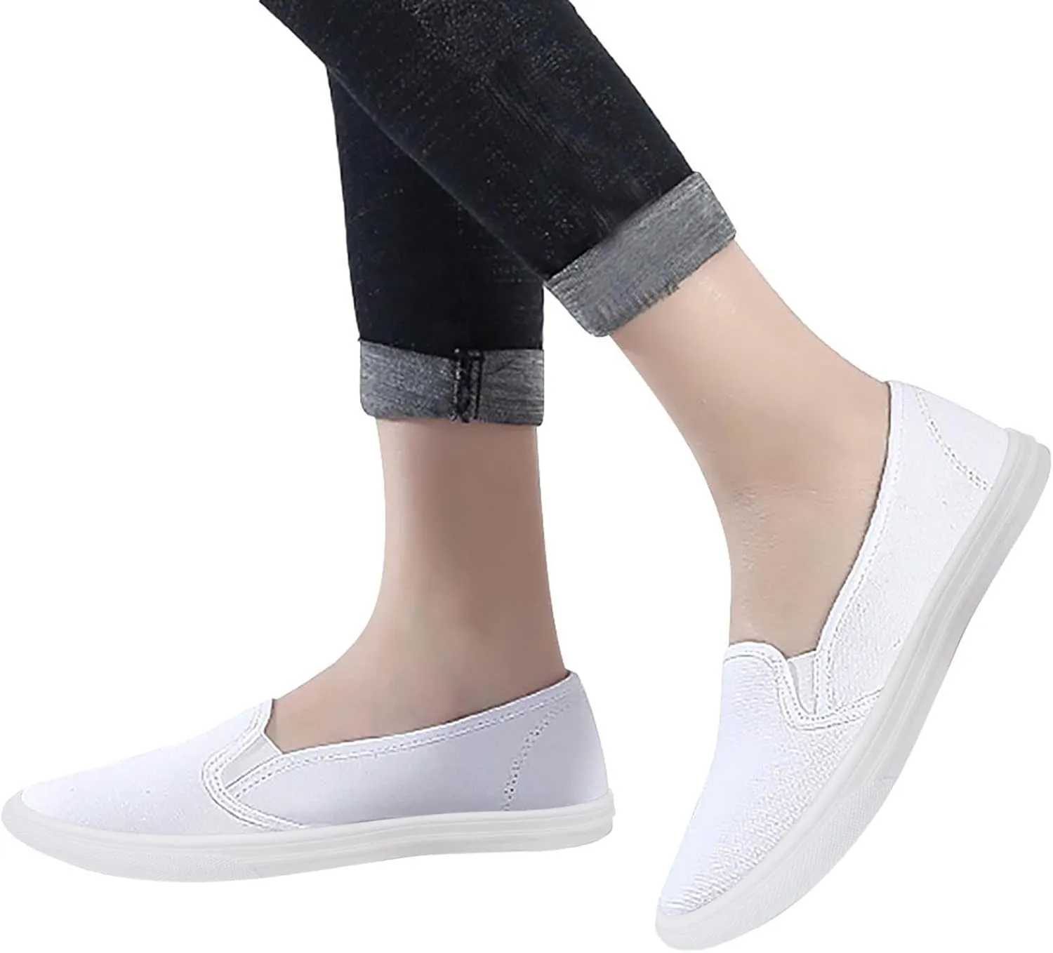 Women Orthopedic Sneakers Platform Wedge Sneakers Slip On Breathable Lightweight Fashion Sneakers Loafers Walking Shoes