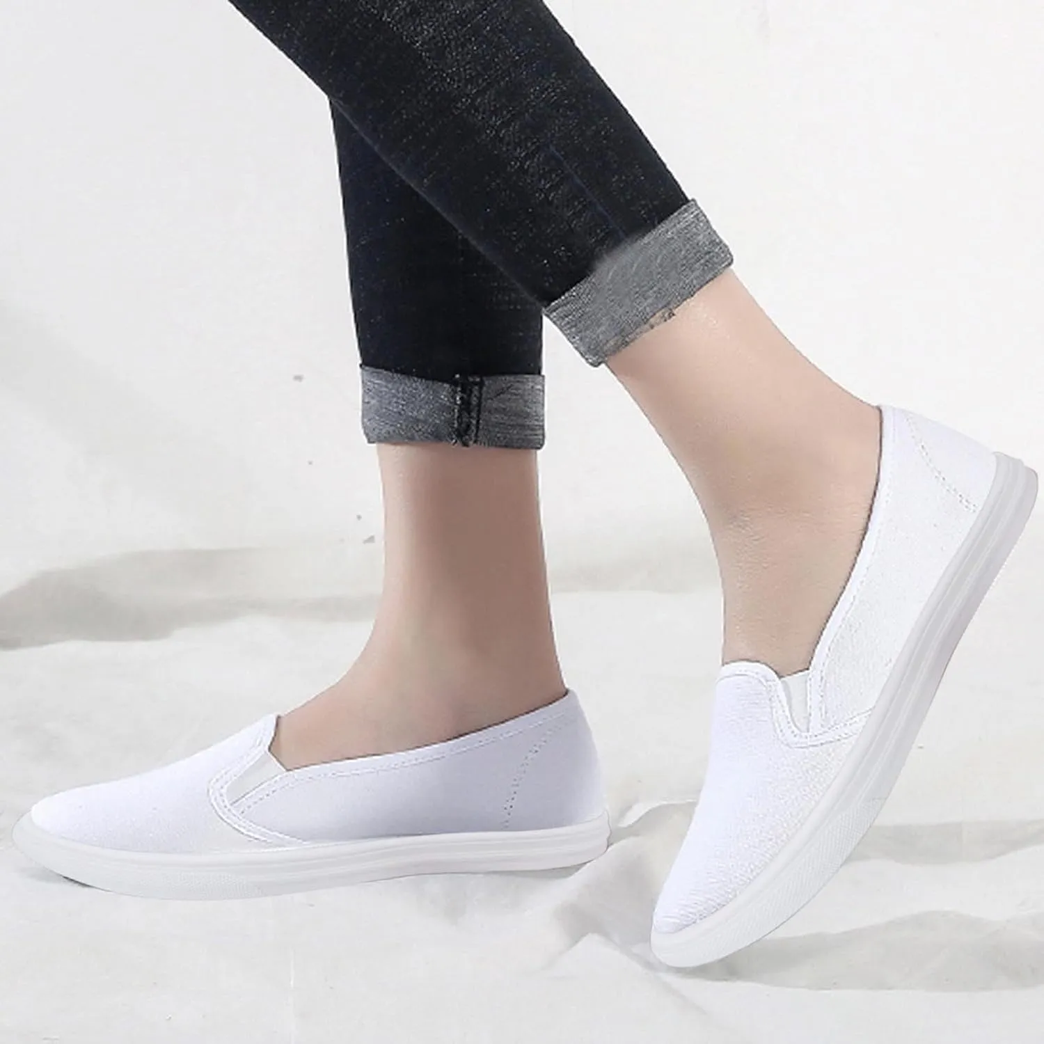 Women Orthopedic Sneakers Platform Wedge Sneakers Slip On Breathable Lightweight Fashion Sneakers Loafers Walking Shoes