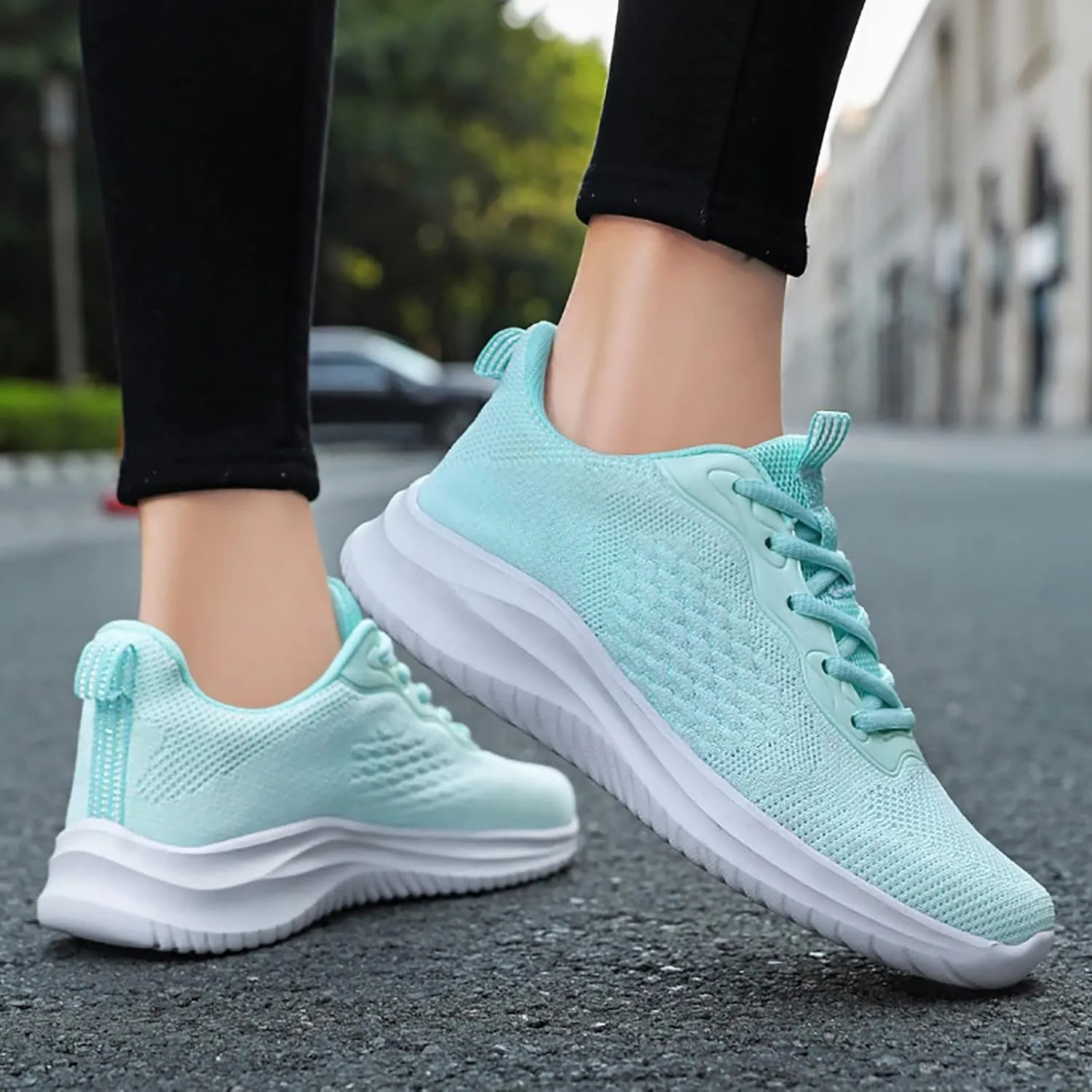 Women Running Shoes Womens Walking Shoes Breathable Lightweight Tennis Shoes Casual Non Slip Workout Sneakers