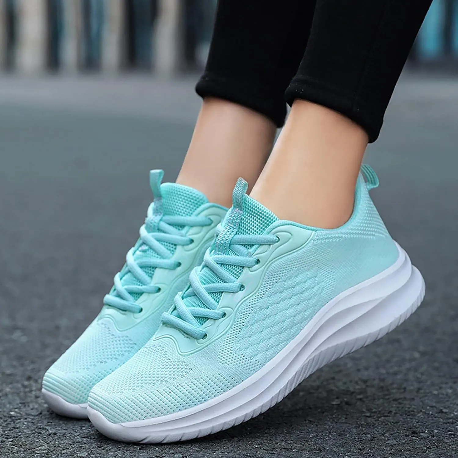 Women Running Shoes Womens Walking Shoes Breathable Lightweight Tennis Shoes Casual Non Slip Workout Sneakers