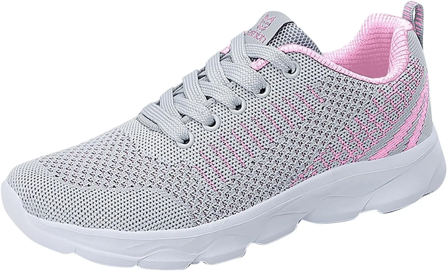Women's Breathable Elastic Fly Woven Mesh Shoes Fashion Sport Gym Jogging Tennis Sneaker Stretch Cushion Shoe