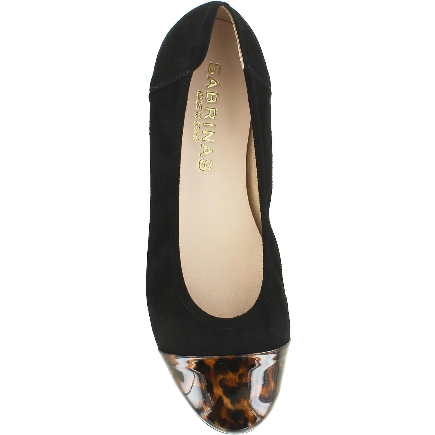 Women's Sabrinas Kyoto 77002 Black Suede/Brown Tortoise