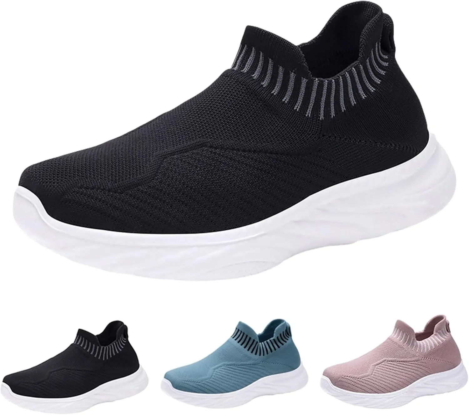 Womens Sneakers Air Cushion Running Shoes Comfortable Tennis Walking Shoes Mesh Breathable Gym Work Lightweight Athletic Sneakers